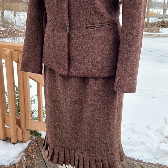 Le Suit vintage stylish herringbone suit 10 - Picture 3 of 15